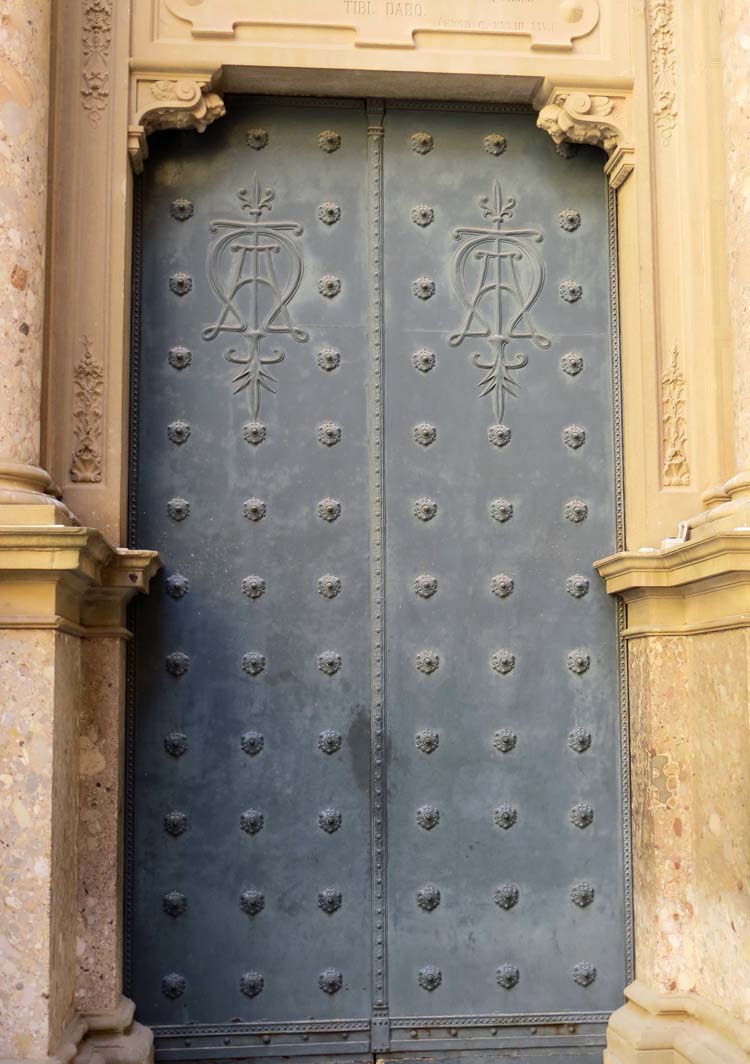 Doors to Montserrat Basilica, Montserrat, Spain